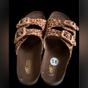 Cliffs by WHITE MOUNTAIN Brown Sandals with Adjustable Straps